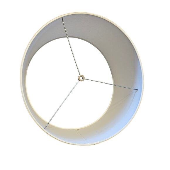 Fenchel17" Top Diameter x 17" Bottom Diameter 9" Height Cylinder Drum Lampshade - Picture 2 of 5